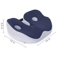 Sciatica Relief Seat Cushion™ | Orthopaedic Memory Foam Cushion for Back & Hip Pain