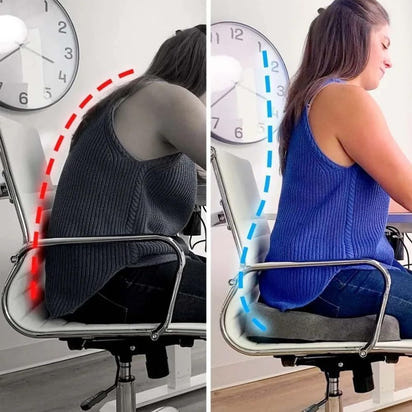Sciatica Relief Seat Cushion™ | Orthopaedic Memory Foam Cushion for Back & Hip Pain