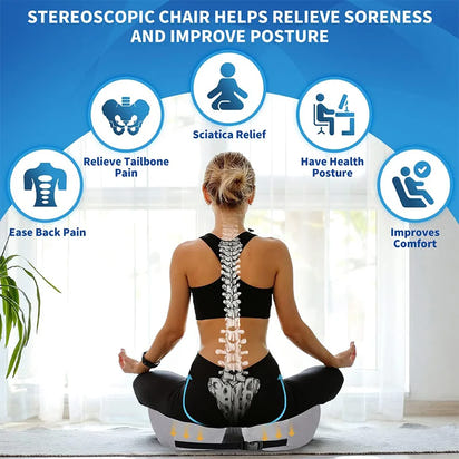 Sciatica Relief Seat Cushion™ | Orthopaedic Memory Foam Cushion for Back & Hip Pain