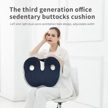 Sciatica Relief Seat Cushion™ | Orthopaedic Memory Foam Cushion for Back & Hip Pain