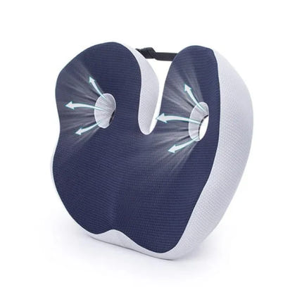 Sciatica Relief Seat Cushion™ | Orthopaedic Memory Foam Cushion for Back & Hip Pain