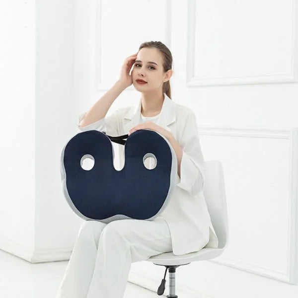 Sciatica Relief Seat Cushion™ | Orthopaedic Memory Foam Cushion for Back & Hip Pain