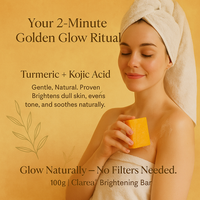 Lemon Turmeric & Kojic Acid Brightening Soap | Glowing Skin