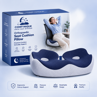 Sciatica Relief Seat Cushion™ | Orthopaedic Memory Foam Cushion for Back & Hip Pain