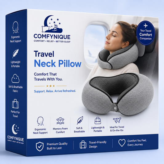 Butterfly Travel Neck Pillow™ | Ergonomic Memory Foam Travel Support