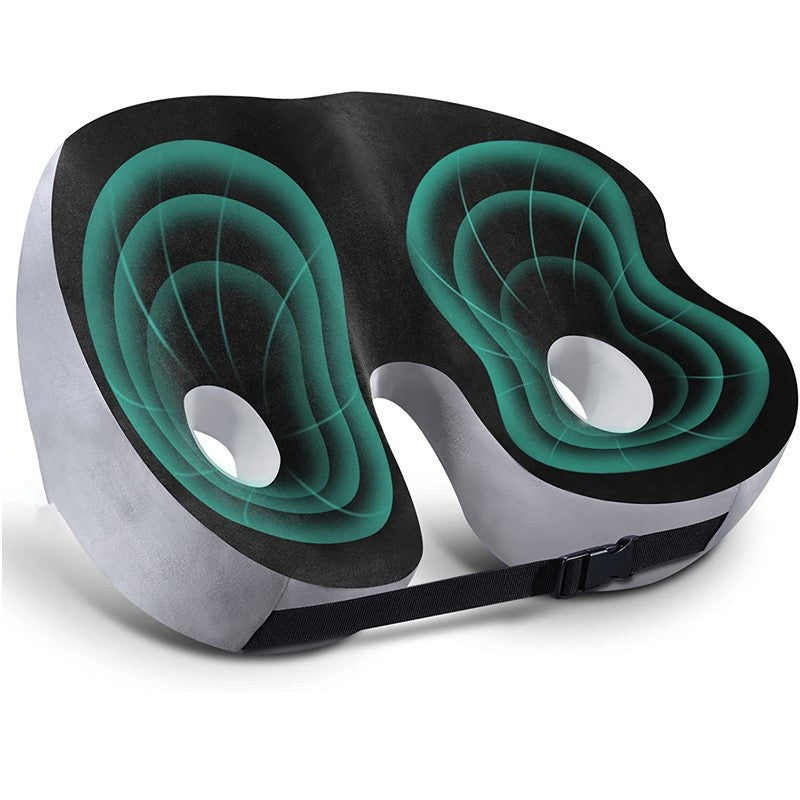 Sciatica Relief Seat Cushion™ | Orthopaedic Memory Foam Cushion for Back & Hip Pain