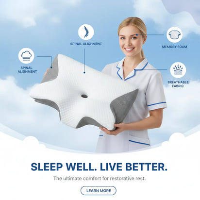 Comfynique® Butterfly Orthopedic Pillow