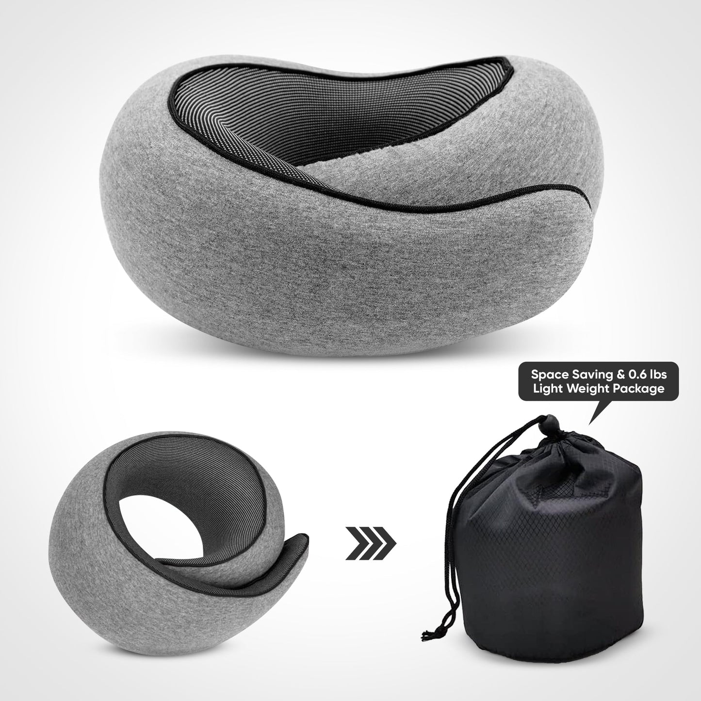 Butterfly Travel Neck Pillow™ | Ergonomic Memory Foam Travel Support